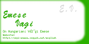 emese vagi business card